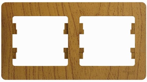 Рамка горизонтальная Systeme Electric Glossa 2-м. дерево картинка